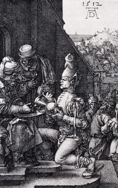 Affiches sur toile Albrecht Durer Pilate se lavant les mains pour embellir un grand mur nu
