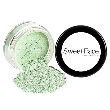 GREEN CORRECTOR 20 gram Sifter Jar Powder for Redness, Acne, Rosacea, Blemishes Mineral Makeup Jar Concealer, Noncomedogenic, Full Coverage Color Corrector for Sensitive Skin SPF 20