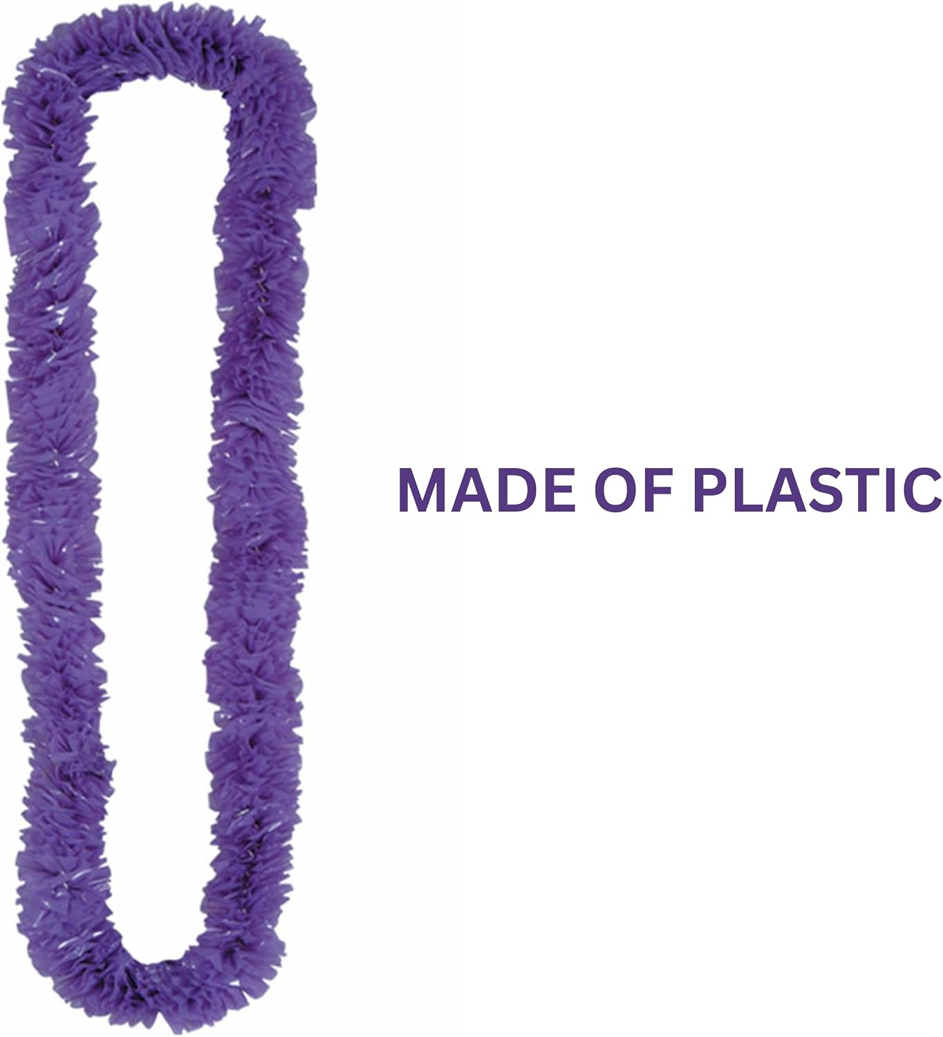 Beistle 144-Pack Soft-Twist Poly Leis Party Favors, 1-1/2 by 36-Inch, Purple
