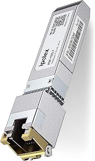 ipolex 1.25/2.5/5/10G SFP+ RJ45 Copper Transceiver, 10GBase-T RJ-45 SFP+ Module, Compatible for Cisco SFP-10G-T-S, Ubiquiti UniFi UF-RJ45-10G, Mikrotik, Fortinet, Netgear, D-Link(CAT.6a/CAT7, 30m)