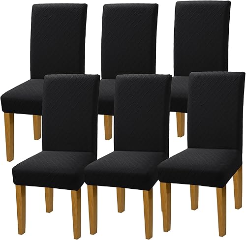 Vista 172 de YISUN Fundas para sillas de comedor, fundas elásticas de elastano para asiento de silla, extraíbles y lavables, fundas protectoras para sillas