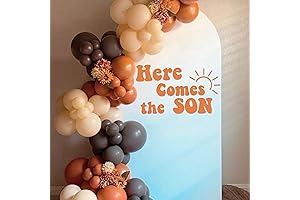 Here Comes the Son Sign - Baby Shower Boy Sticker, Pregnancy Wall Decal Decor