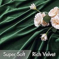 Vista 153 de MIULEE Cortinas de terciopelo de 63 pulgadas de largo, 2 paneles de cortinas opacas de lujo para dormitorio, sala de estar, cortinas de ventana