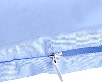 Vista 5 de Funda de almohada en forma de U para maternidad/embarazo, algodón suave de cuerpo completo, tela de repuesto con funda extraíble con cremallera
