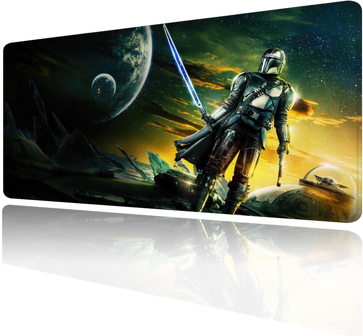 Rcege Alfombrilla De Mouse Grande Para Escritorio, Alfombrilla De Mouse Para Juegos