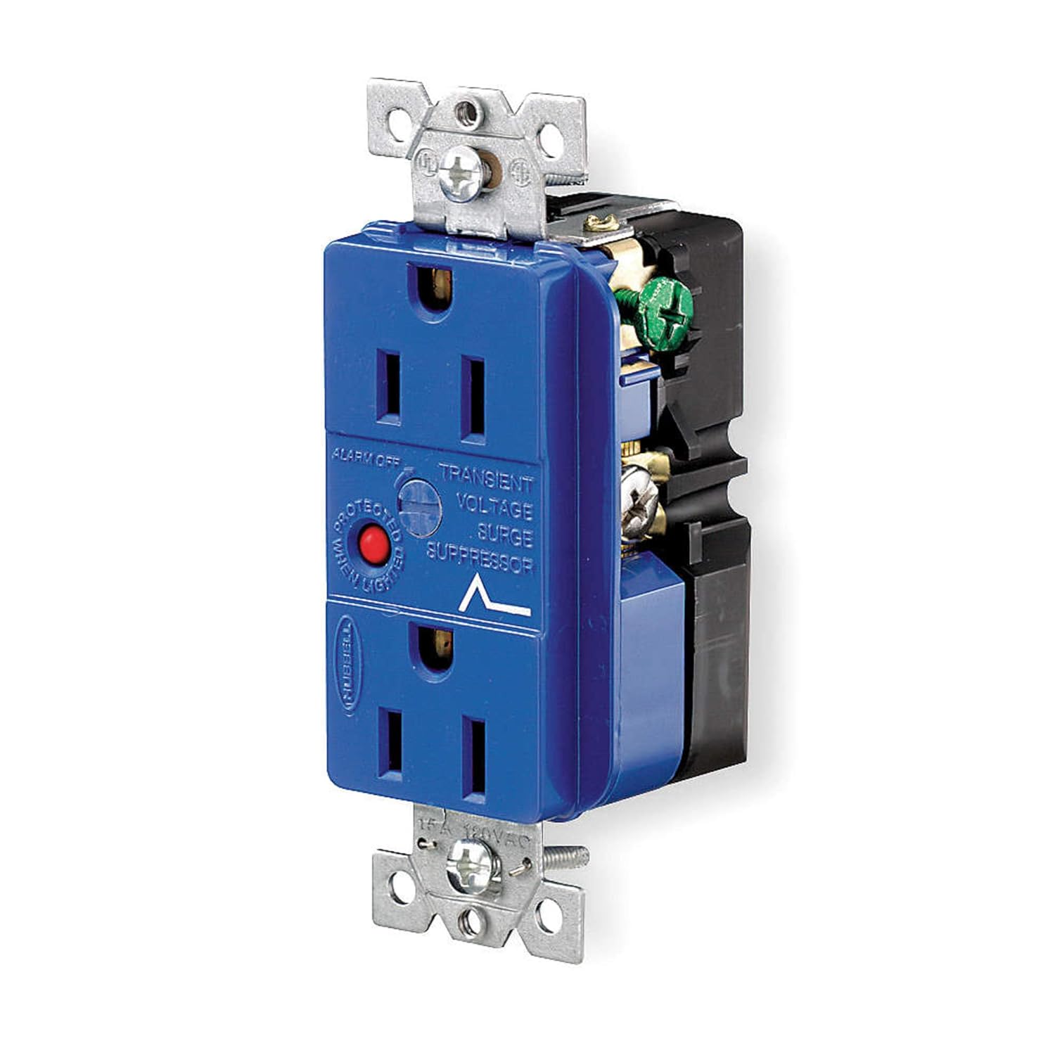 Hubbell - HBL5260SA - Receptacle, 15A, 125VAC, 5-15R, 2P, 3W, 1PH