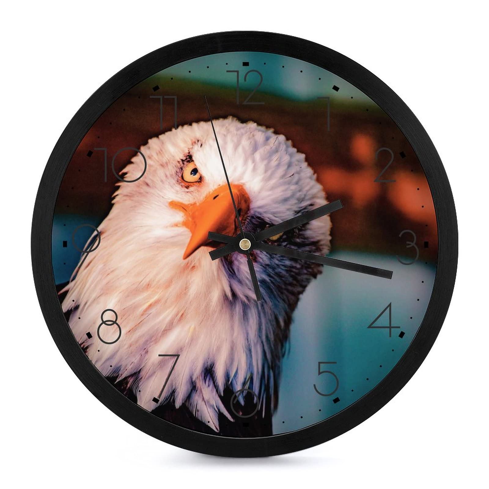 Horloge murale 25.4cm oiseau marrant sans tic-tac pour retrouver le calme à la maison