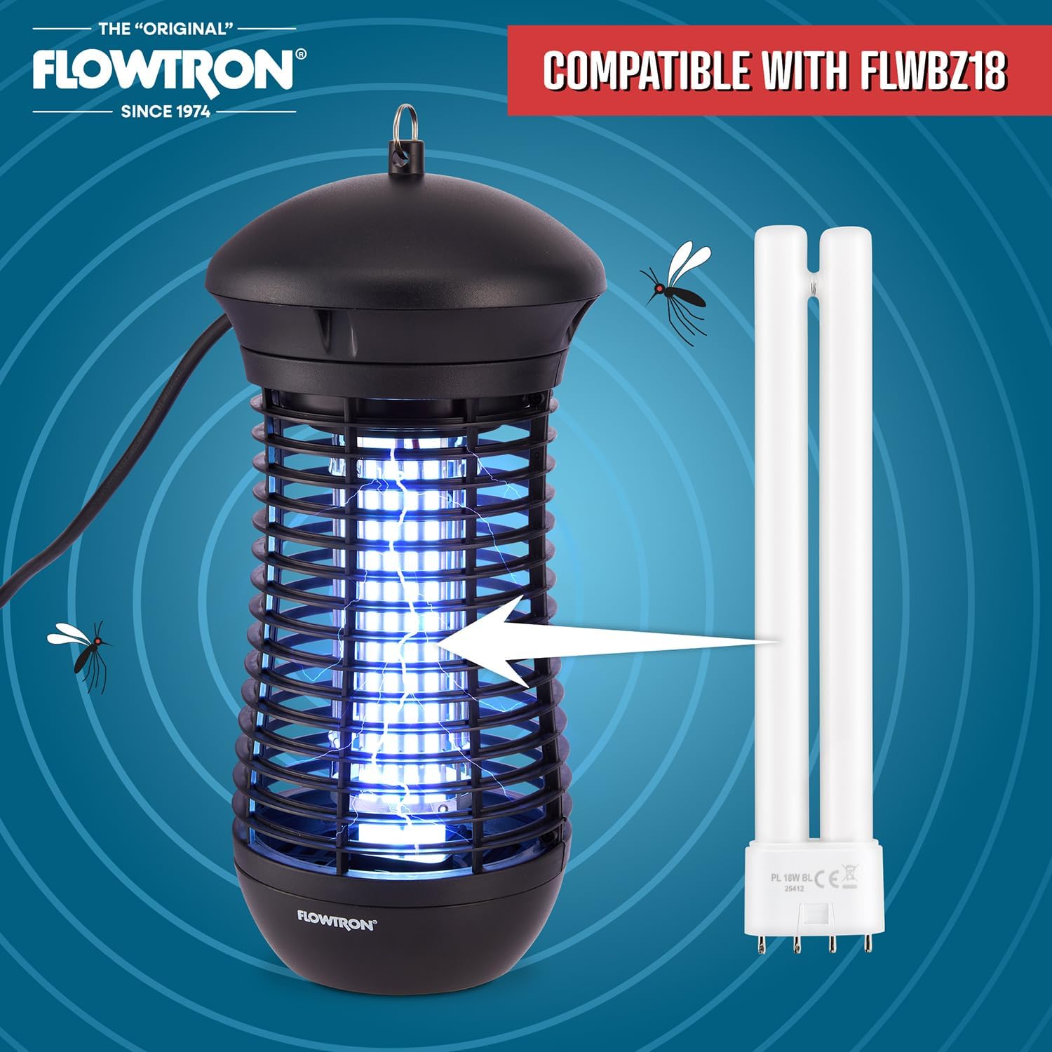 Flowtron RBBZ-18 | 15W UV Replacement Bulb for FLWBZ18