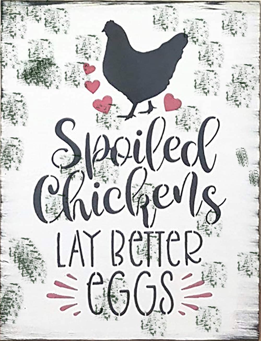 Tin Sign Chicken Coop Sign Farmhouse Farm Spoiled Chickens Lay Better Eggs Free Run Fun Home Decor Sign 5.5x8inch