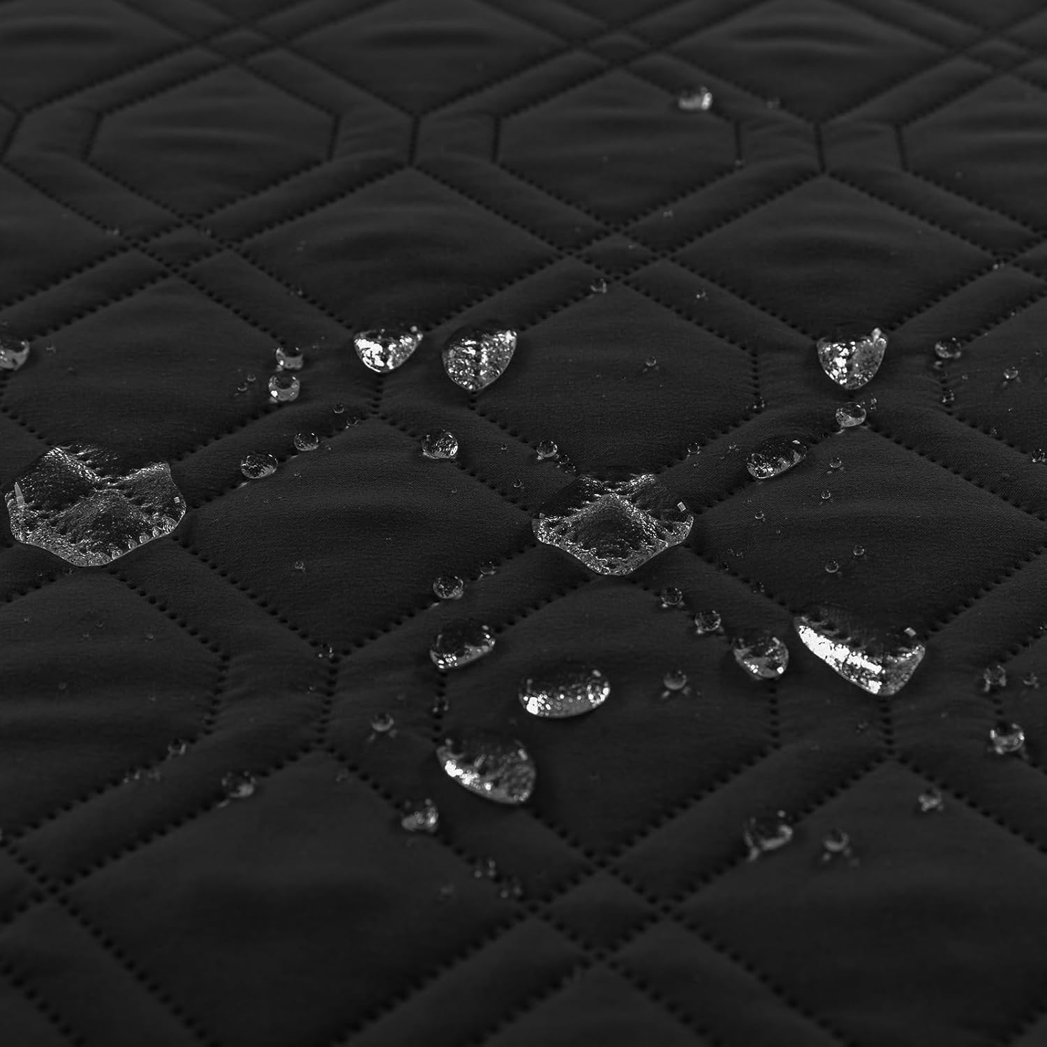 ele ELEOPTION 100% Waterproof 2 Piece Couch Cover Pet Blanket Sectional L Shape Sofa Cushion Cat Dog Bed Cover (Chaise Lounge + 3 Seat Covers) Black