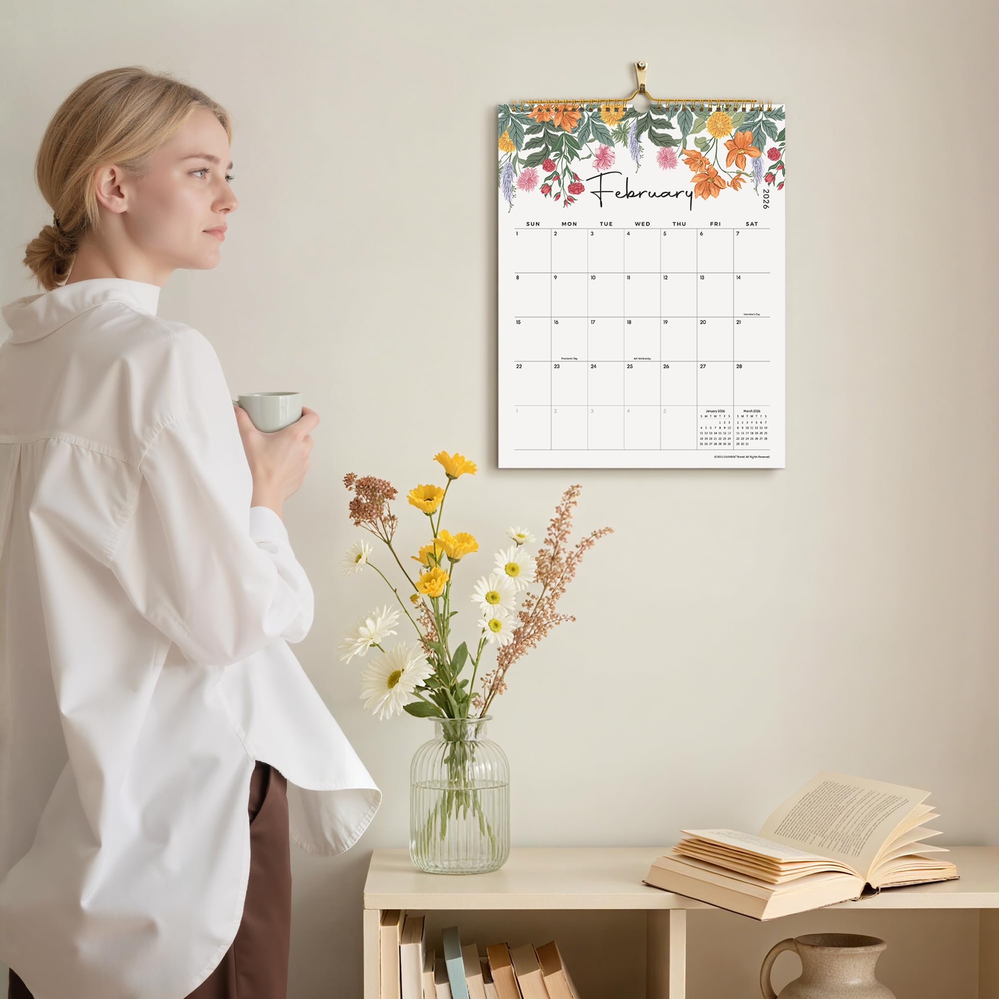 Cabbrix Wandkalender CB26-01B, 30,5 x 38,1 cm