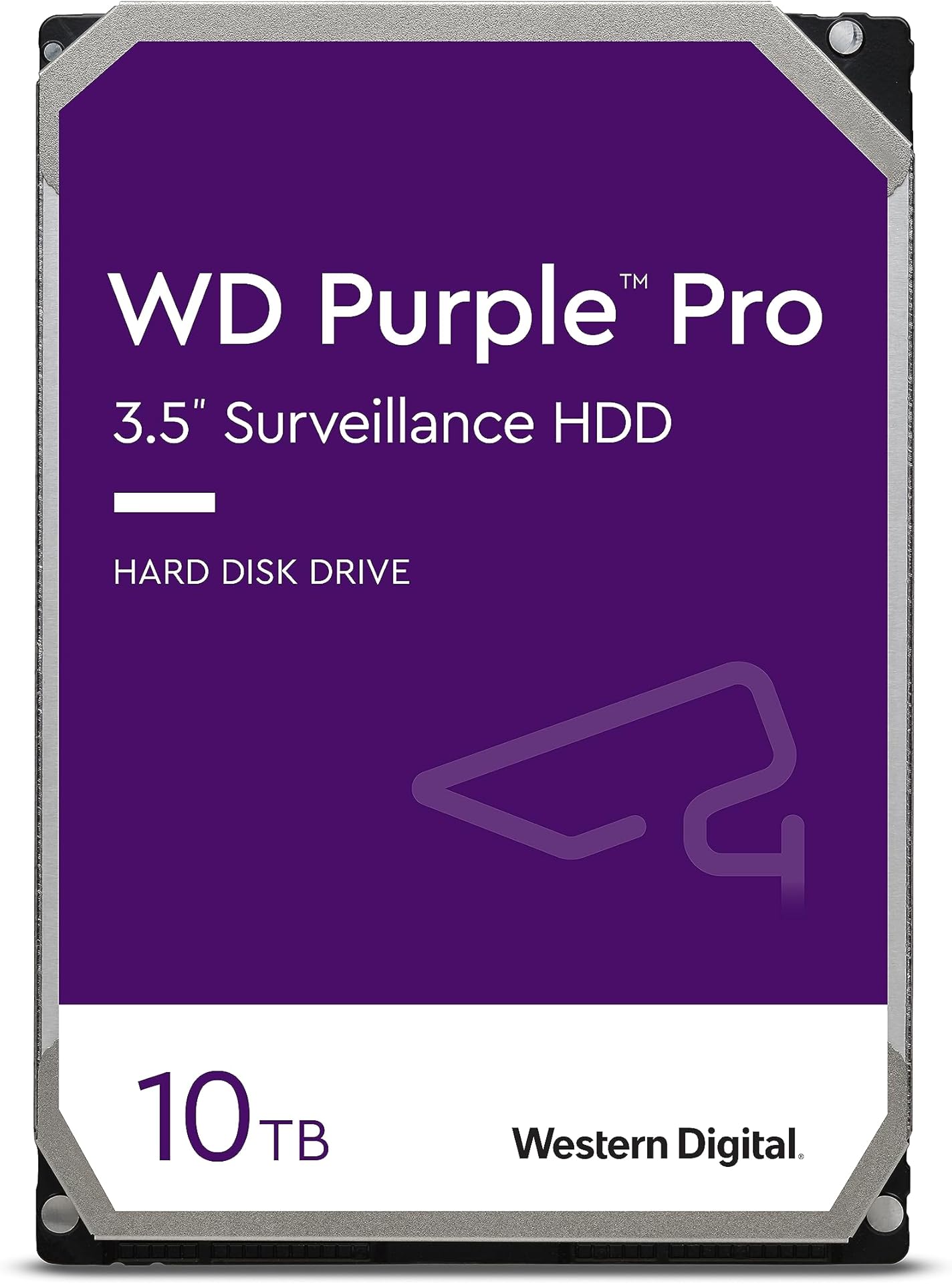 WD Purple Pro 10TB Smart Video 3.5" Internal Hard Drive, AllFrame Technology, 550TB/yr, 256MB Cache, 7200 RPM, 5 Year Warranty