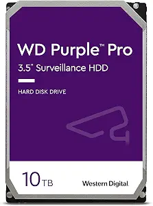 Western Digital 10TB WD Purple Pro Surveillance Internal Hard Drive HDD - SATA 6 Gb/s, 256 MB Cache, 3.5