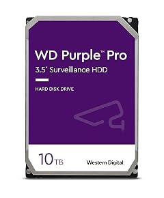 Western Digital 10TB WD Purple Pro Surveillance Internal Hard Drive HDD - SATA 6 Gb s 256 MB