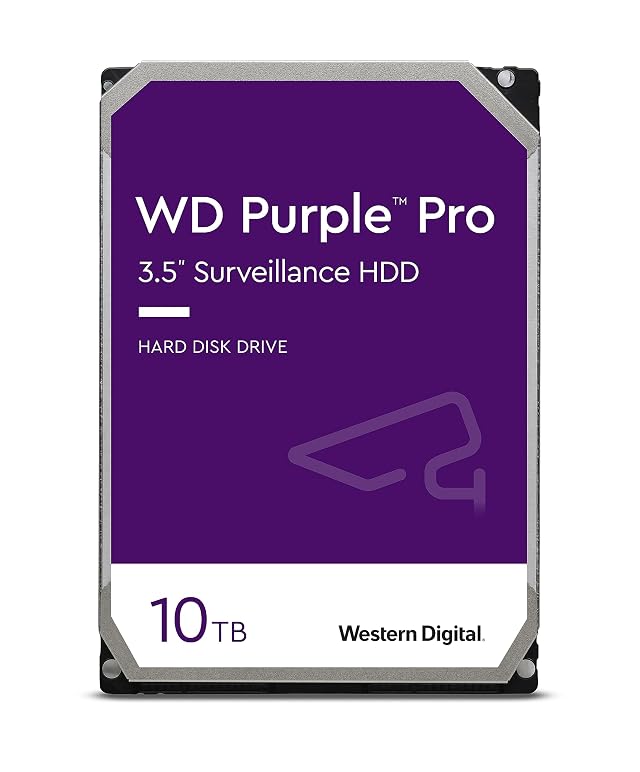 Western Digital 10TB WD Purple Pro Surveillance Internal Hard Drive HDD - SATA 6 Gb s 256 MB