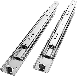 Betesy Hardware 1 Pair of 16 Inch Heavy Duty Drawer Slides 250 lb Full Extension Side Mount Ball Bearing Drawer Rails