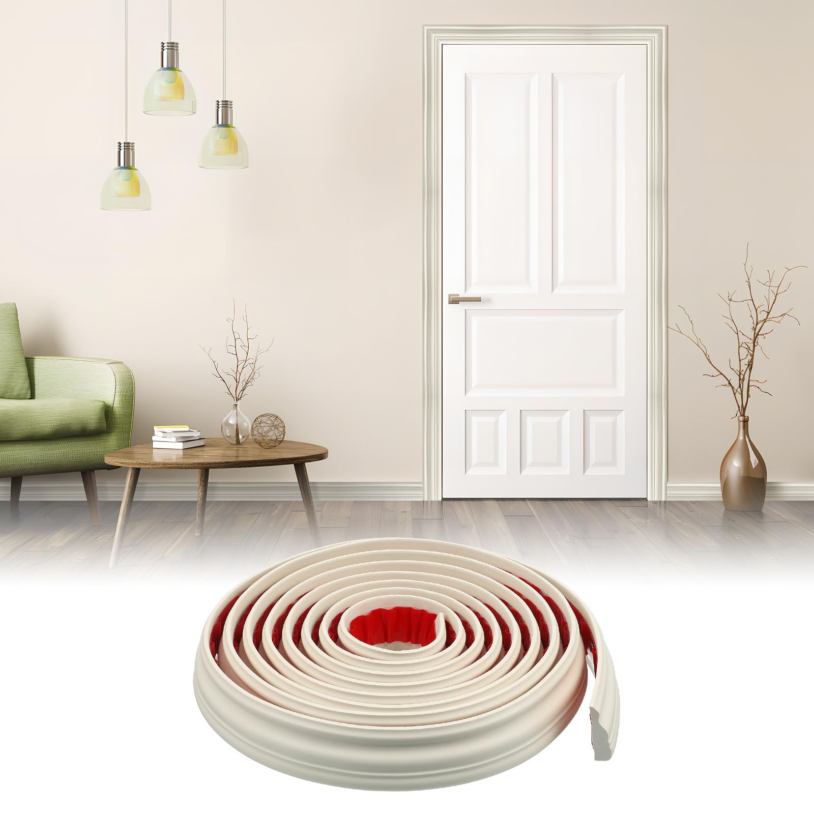 Moulure décorative de bordure autocollante et flexible pour un encadrement mural réussi