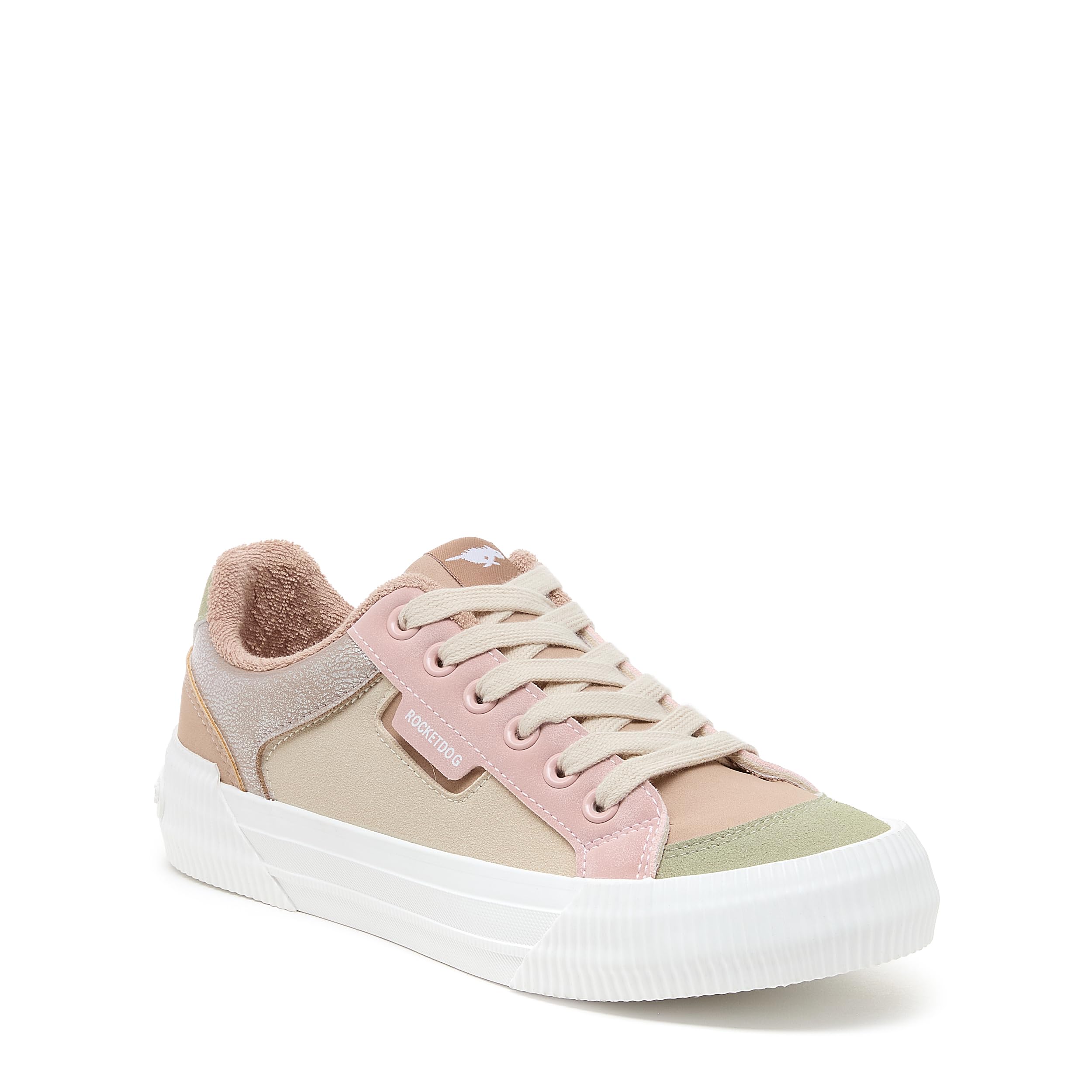 ROCKET DOG Women’s Cheery Comfort Plush Foam Sneaker, Beige, 3 UK