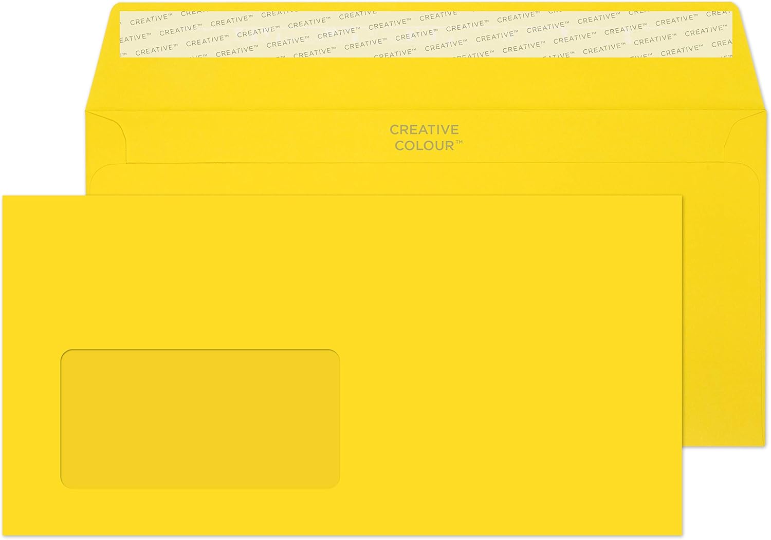 Blake Creative Colour DL+ 114 x 229 mm 120 GSM Peel & Seal Wallet Envelopes (214W) Jet Black - Pack of 500