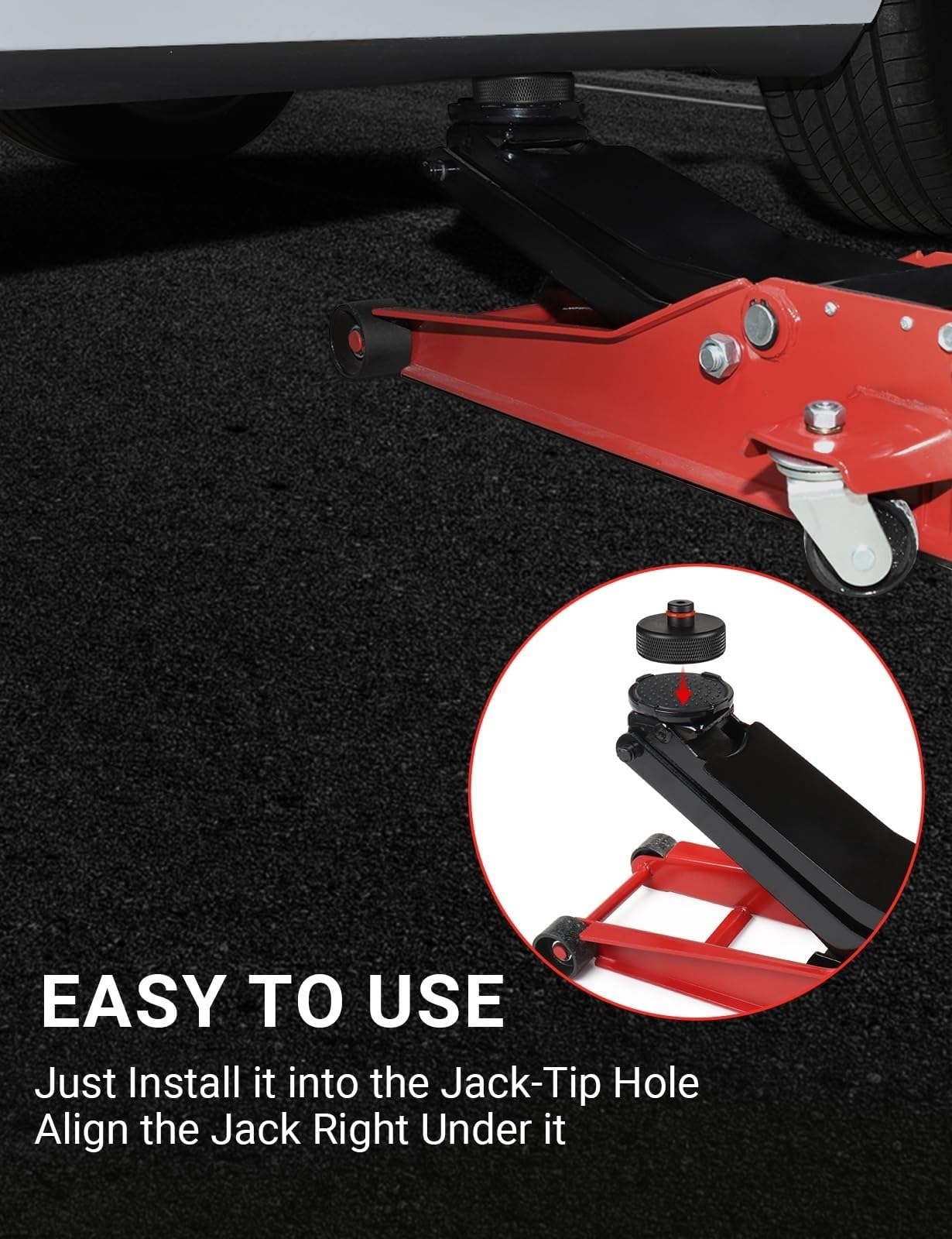 BASENOR 2013-2026 Podno?nik do Tesla Model Y Model 3 Model S Model X kr??ki podnosz?ce, adapter z futera?em do przechowywania, akcesoria Tesla Gen 3 (chroni bateri? i podwozie) (4 sztuki)