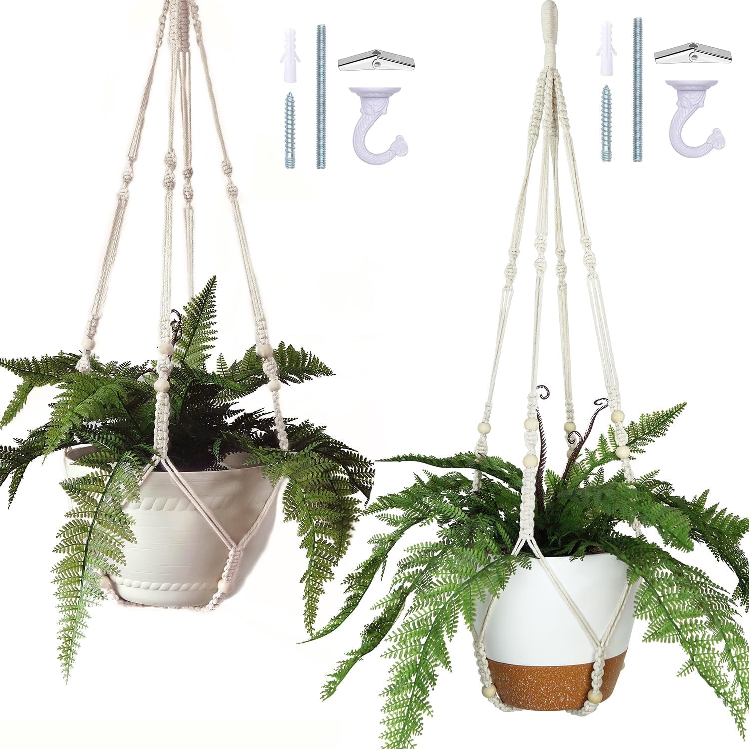Bouqlife Macrame Plant Hanger 2 Pack