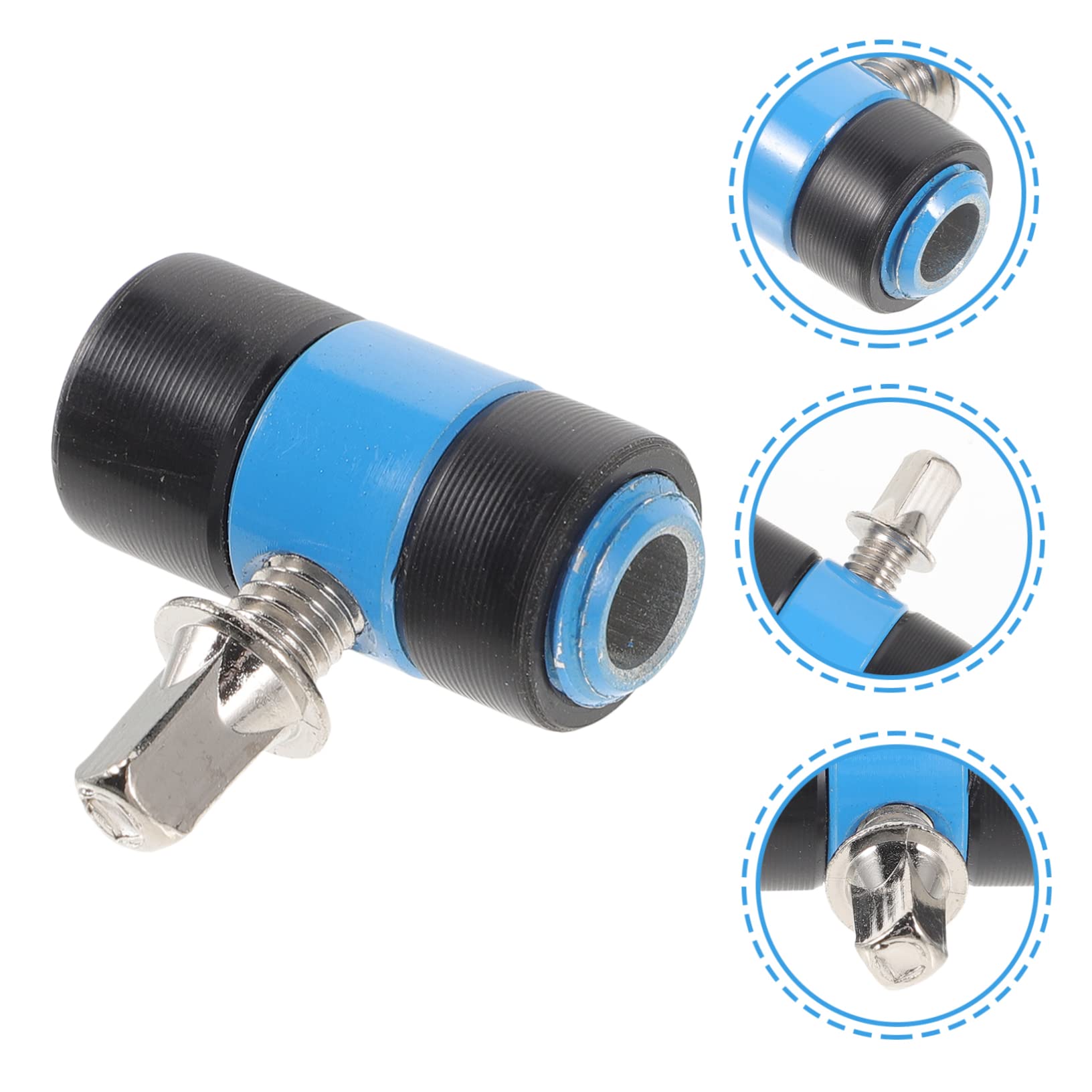 HEMOTON 4 Piezas Pise El Contrapeso De La Cabeza Del Martillo Accesorios Para Instrumentos De Percusión Pedal De Tambor Batidor De Instrumentos Cabeza De Batidor De Bombo Blue Metal