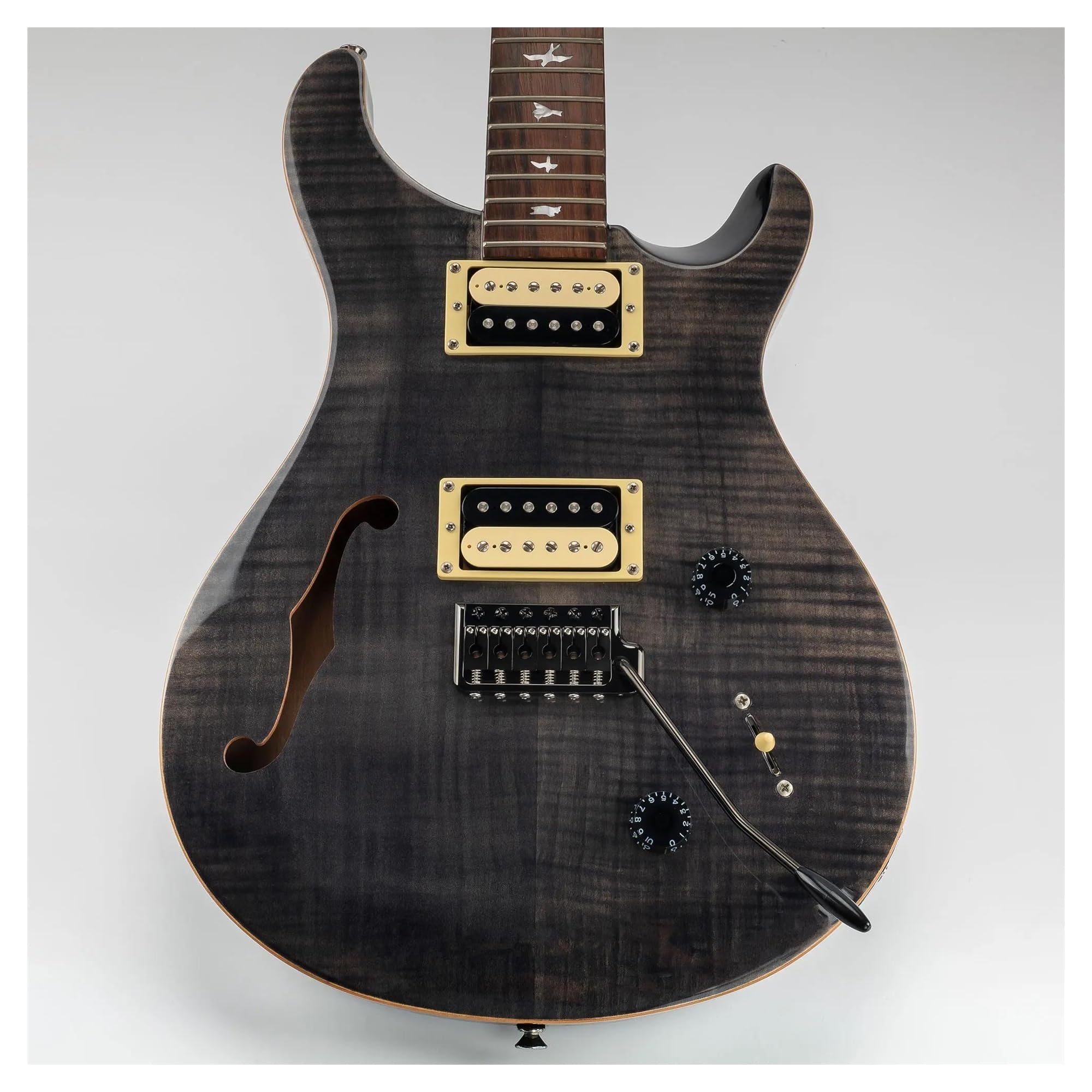 Accesorio Para Instrumento De Guitarra Eléctrica Puente Trémolo De Latón Macizo De 52.5mm | Puente de guitarra(Bk)