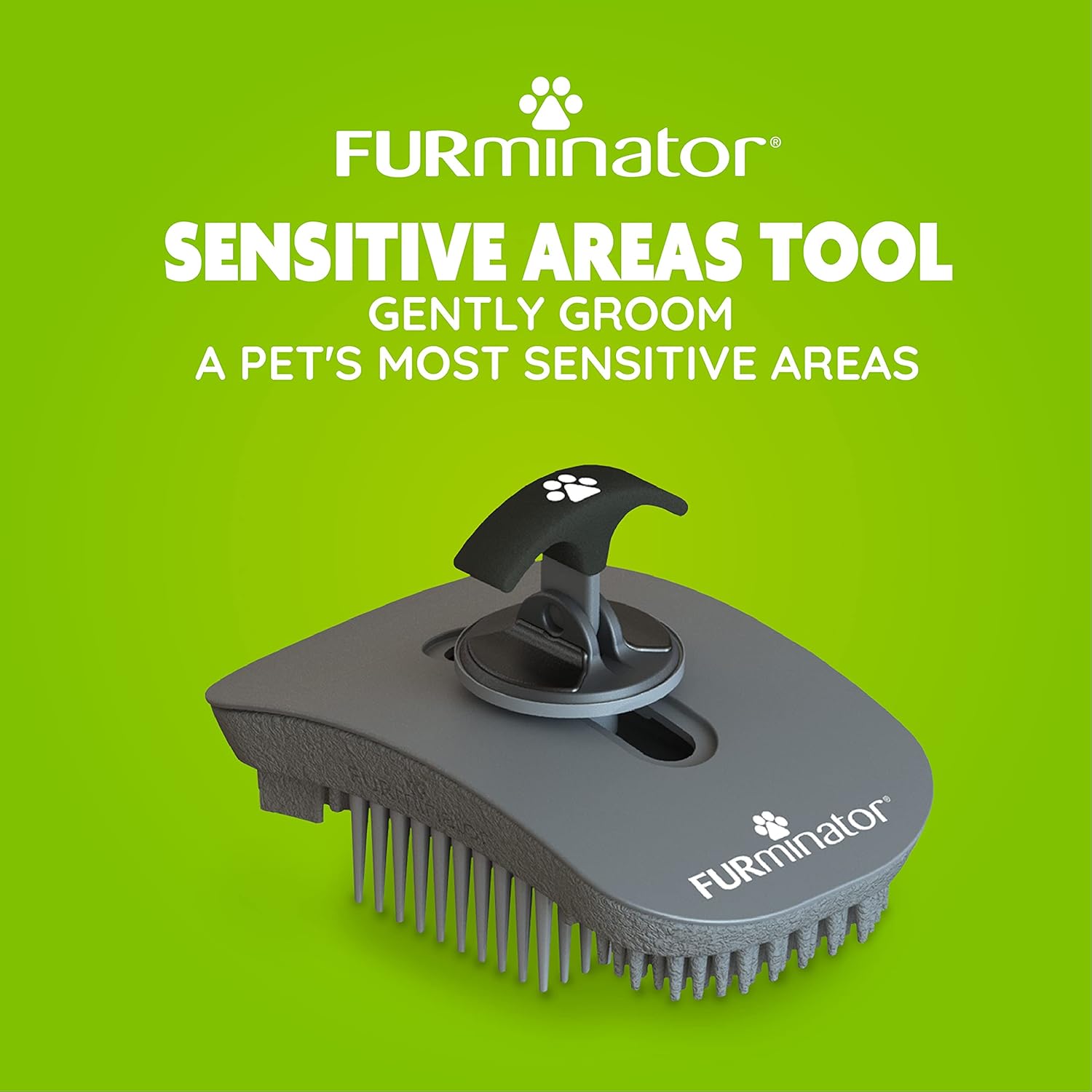 FURminator Sensitive Areas Tool, Grooming Tool for Dogs and Cats