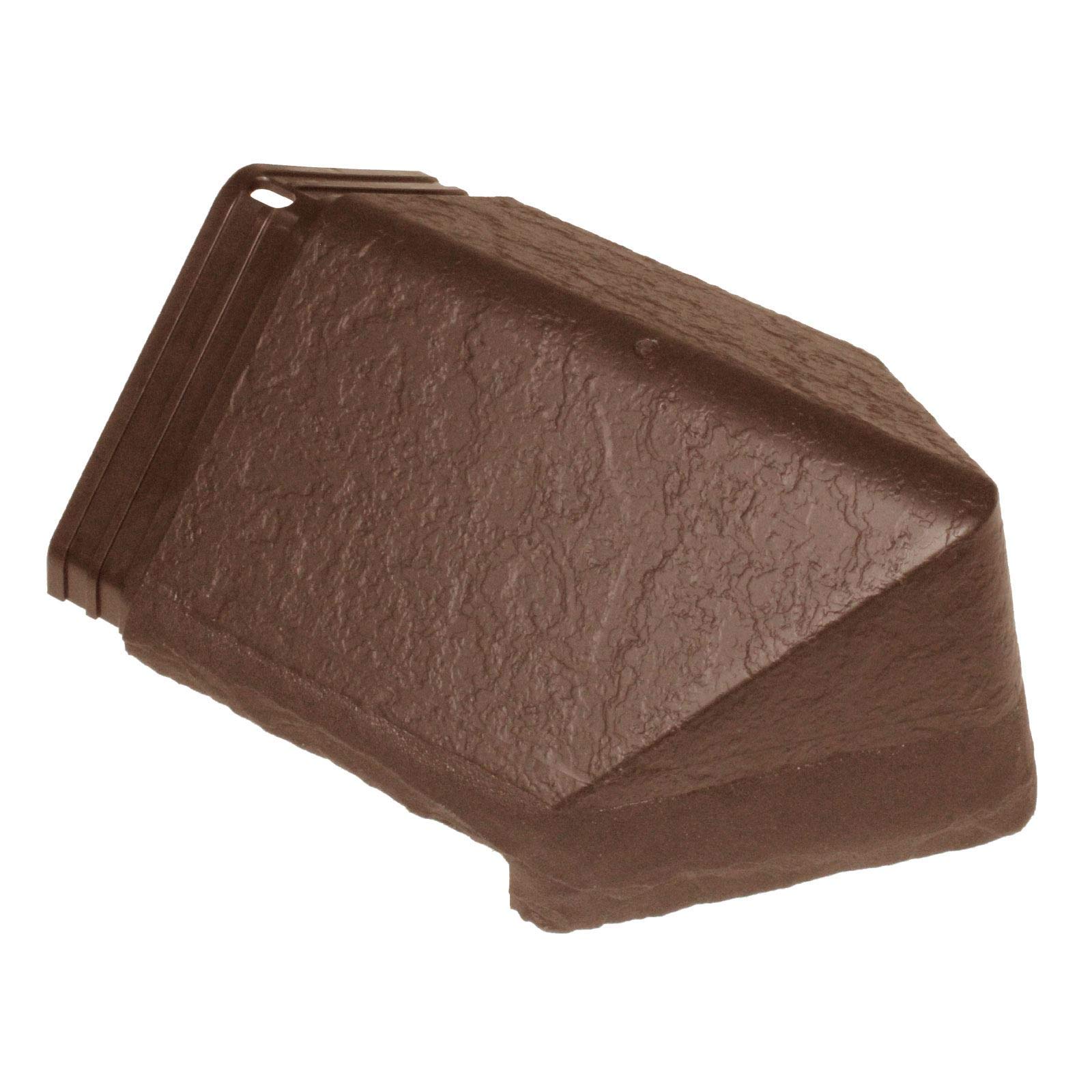 Envirotile Hip End Cap Lightweight Roof Capping - Brown