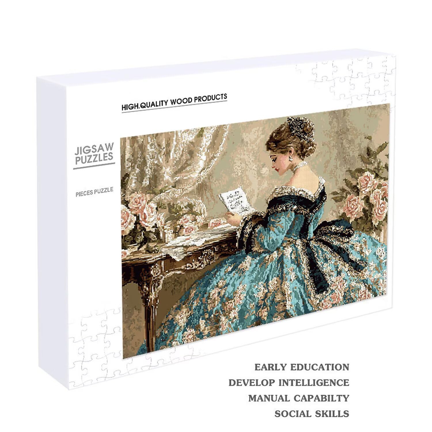 Elegante signora - Puzzle 4000 Pezzi per Adulti - Puzzle fai da te, Intrattenimento Creativo, Arte Moderna, Puzzle Classico per Adulti e Ragazzi dai 12 anni, Idea Regalo Uomo e Donna 140x87cm a-909