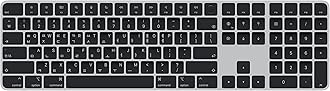 Apple Magic Keyboard with Touch ID and Numeric Keypad: Wireless, Bluetooth, Rechargeable. Works with Mac Computers with Apple Silicon; Korean - Black Keys