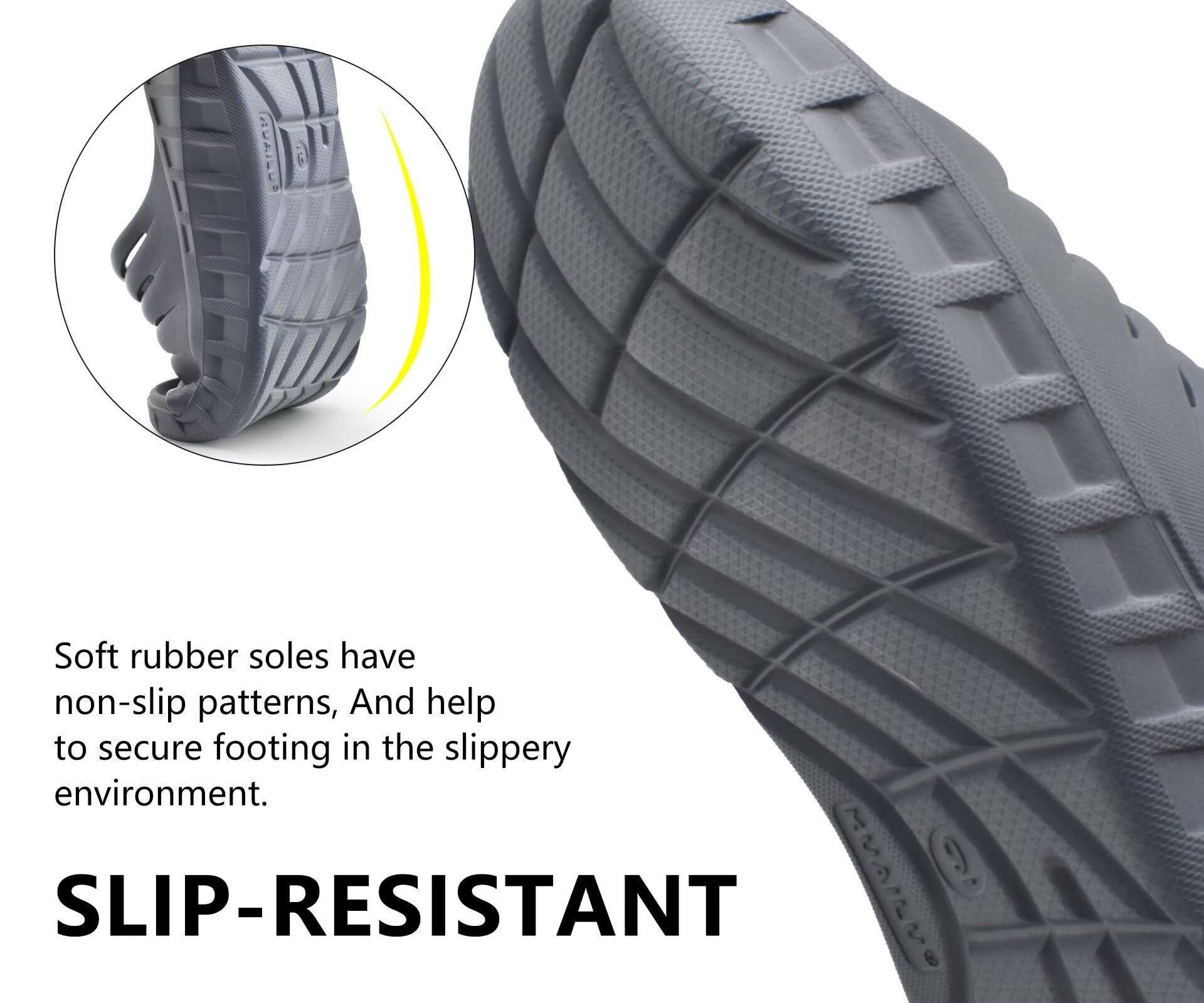 GPOS Sandalias deportivas de recuperación para hombre, fascitis plantar, gruesas, cómodas, ortopédicas