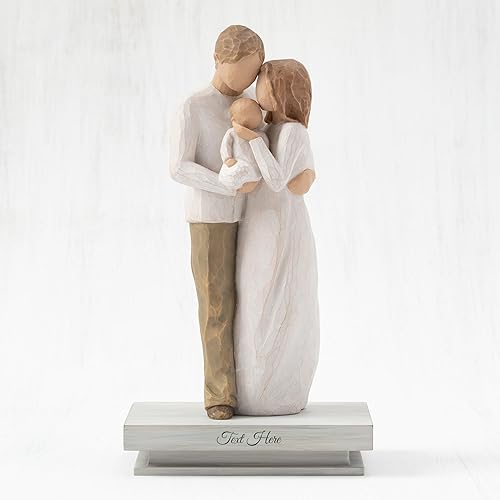 Miniatura 2 de Willow Tree Nuestro regalo, figura esculpida pintada a mano con estante personalizado