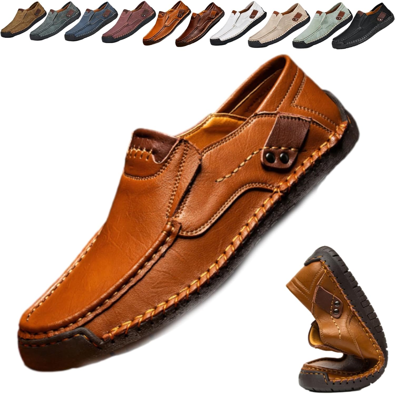 Magnanni Herenschoenen Instappers bruin 45 | Aad van den Berg modeschoenen