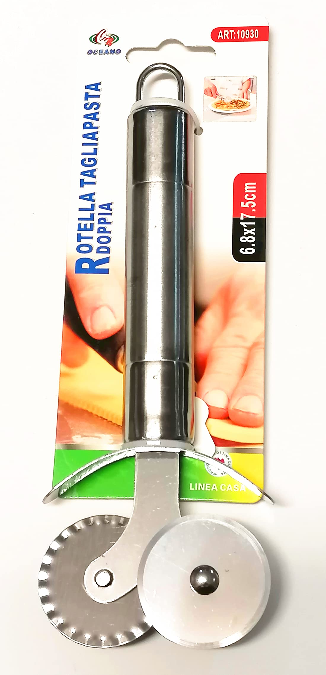 Rotella Tagliapasta Fackelmann In Acciaio Inox - Per Decorare Impasti - 18.5cm - Foto 9