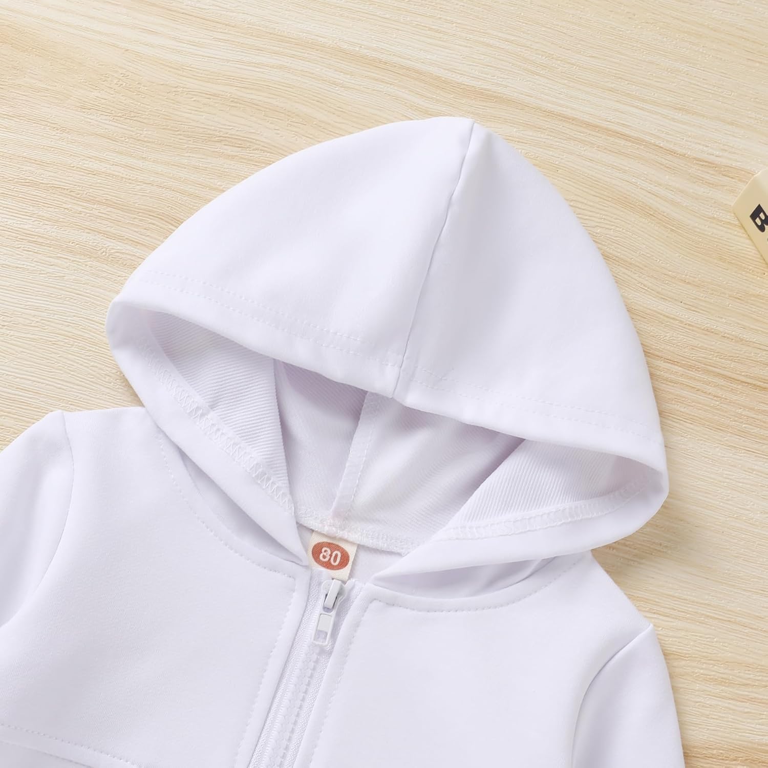 Happy Town Baby Clothes for Girls Boys Solid Color Half-Zip Sweatshirt and Sweatpants Outfits Set Fall Toddler Sweatsuit - Image 2