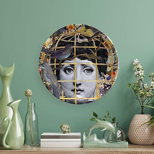 Miniatura 5 de Lina Cavalieri - Placa decorativa de pared, misteriosa placa para colgar en la pared, incluye soporte y gancho de resorte especial, J (14), 6