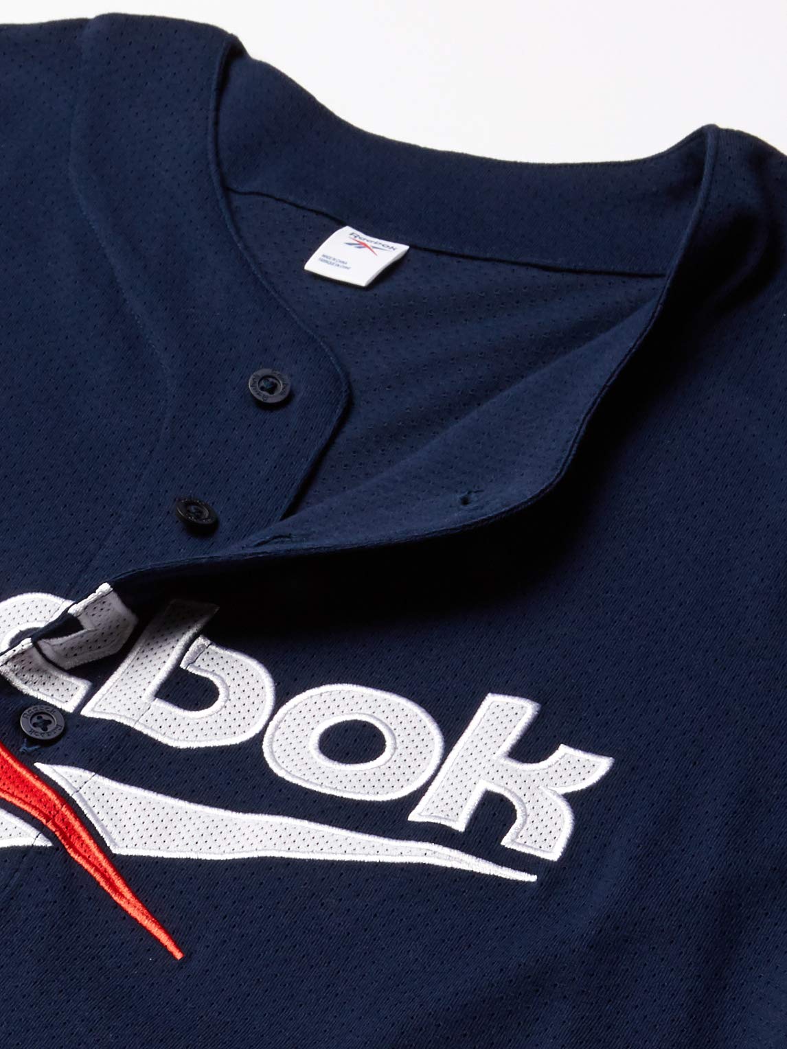 Reebok Herren Classic Baseball Jersey Shirt Kurzärmelig