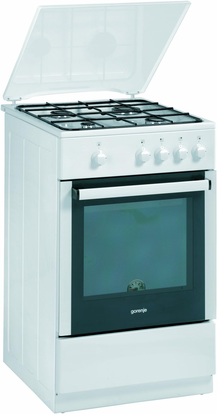Gorenje G 51101 AW Gas Cooker 50 cm Wide 10.2 kWh 53 l EcoClean Includes Fibre Guide Nozzles