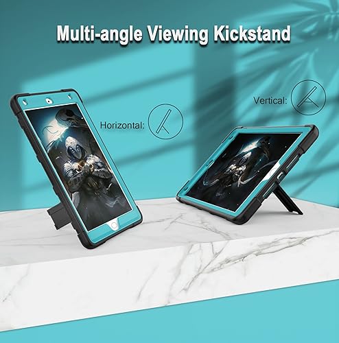 Miniatura 8 de Rantice Funda para iPad de 9 generación, funda para iPad de 8 generación, funda para iPad de 7 generación, funda híbrida a prueba de golpes con
