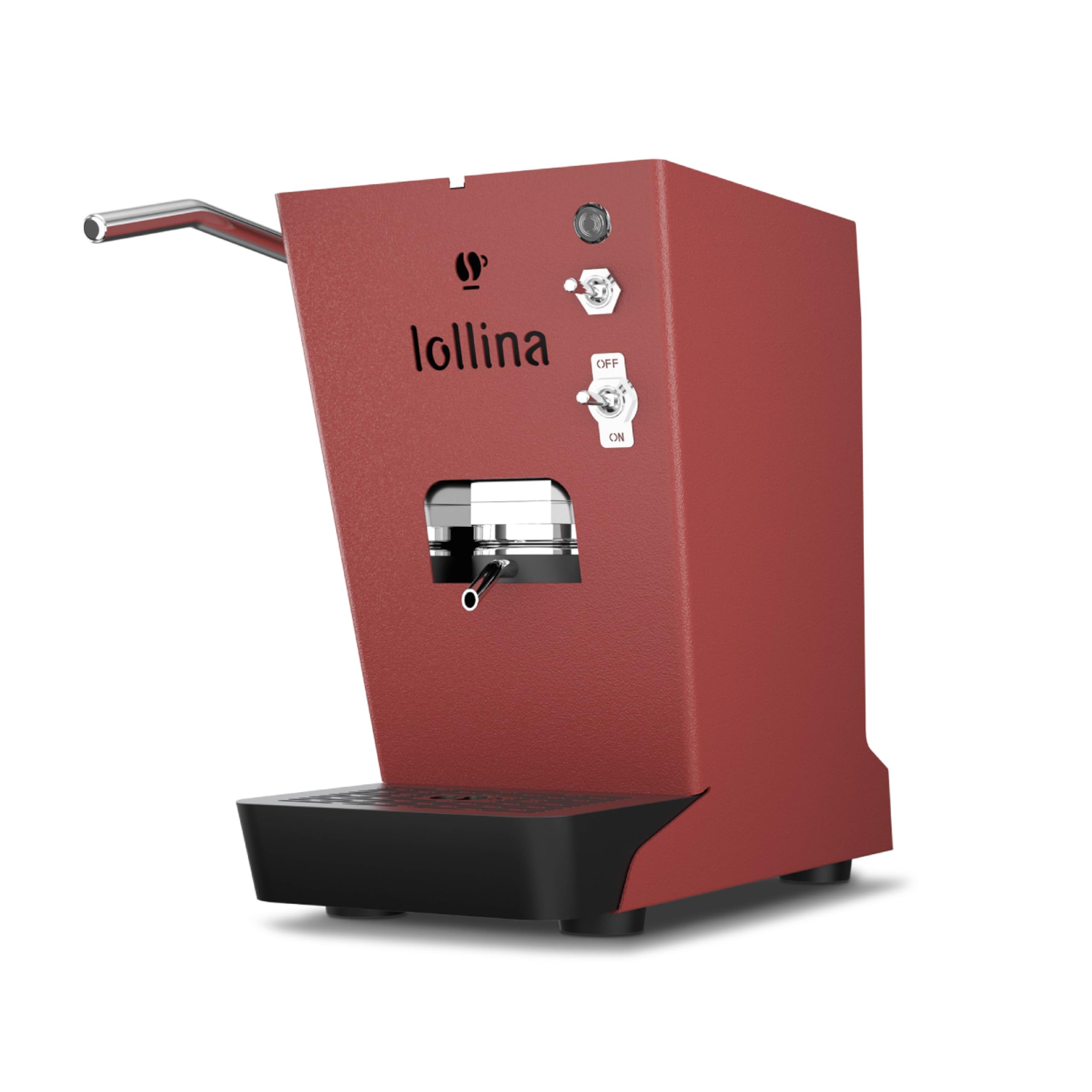Lollo Caffè - Lollina Plus Macchina da caffè a cialde ESE 44 mm con 40 cialde - Rossa