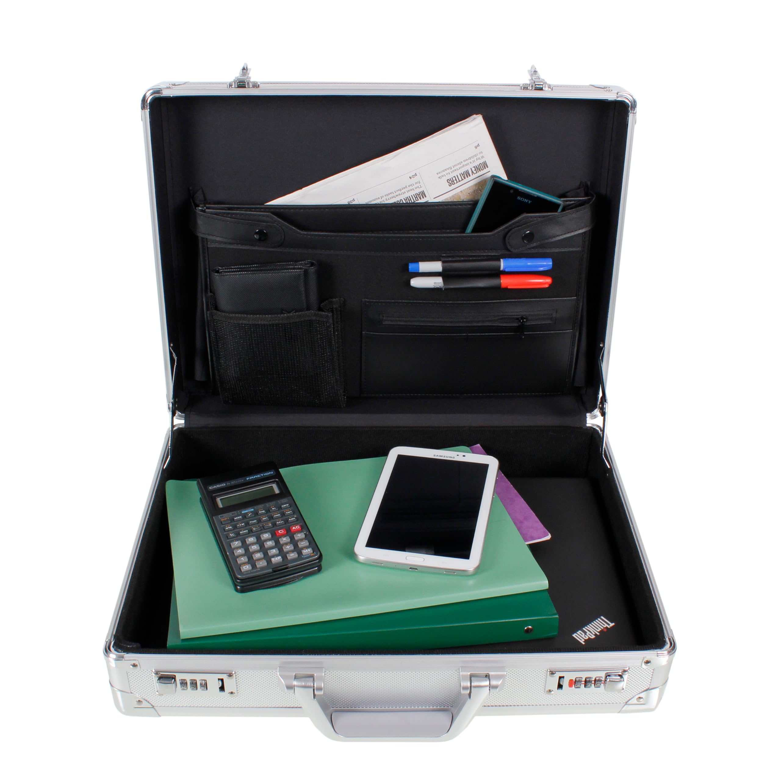 AR BRAND EST. 2021 Aluminium Briefcase Business Office Travel Work Laptop Attaché Bag