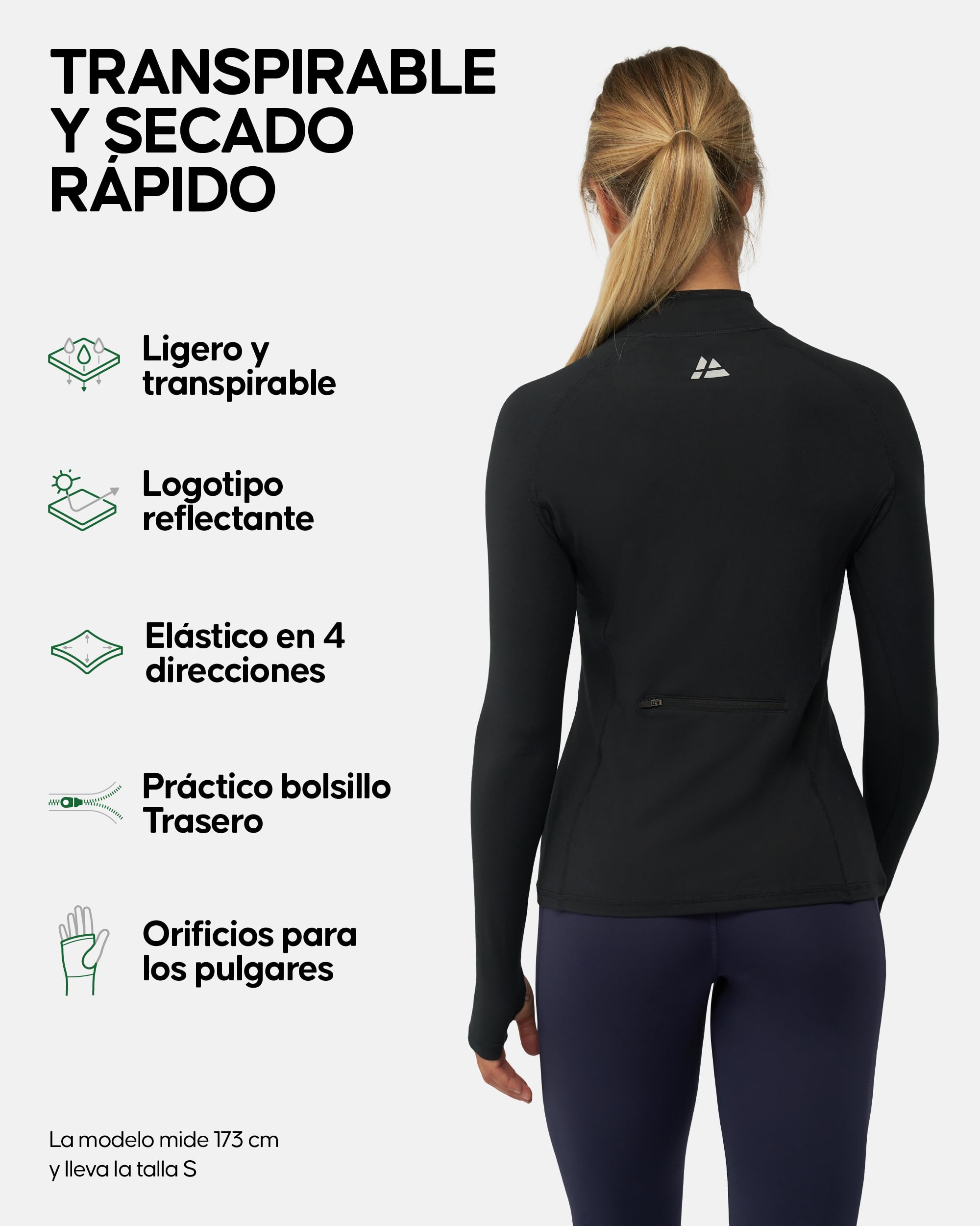DANISH ENDURANCE Camiseta Deportiva de Manga Larga para Mujer, Suave y Ligera, Transpirable, Elástica…