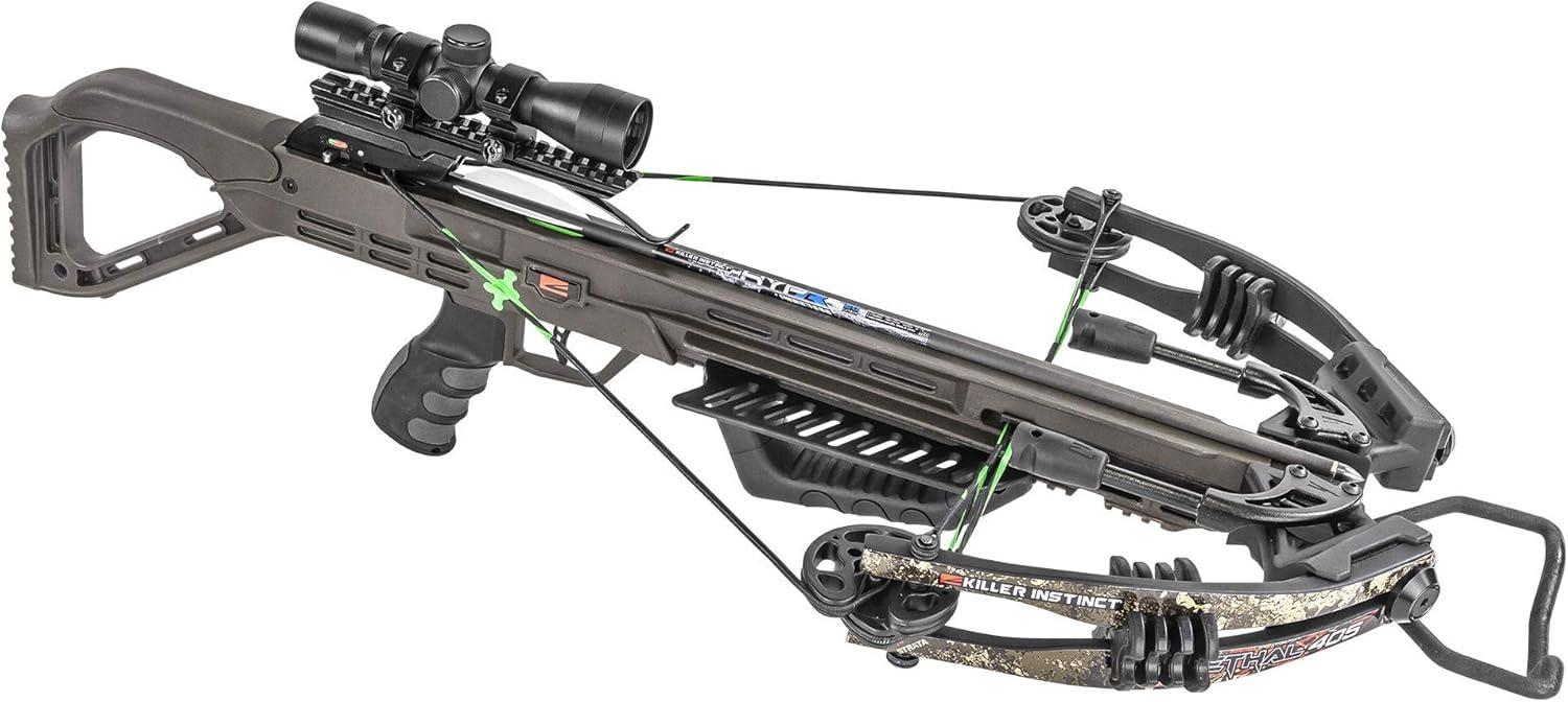 Killer Instinct Lethal 405 Crossbow Pro Package with 4 x 32 Non-Illuminated Scope