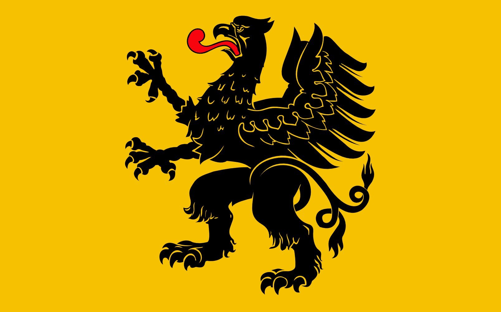 Drapeau Large POL województwo pomorskie flag 2008-2010 anti-déchirure pour vents forts