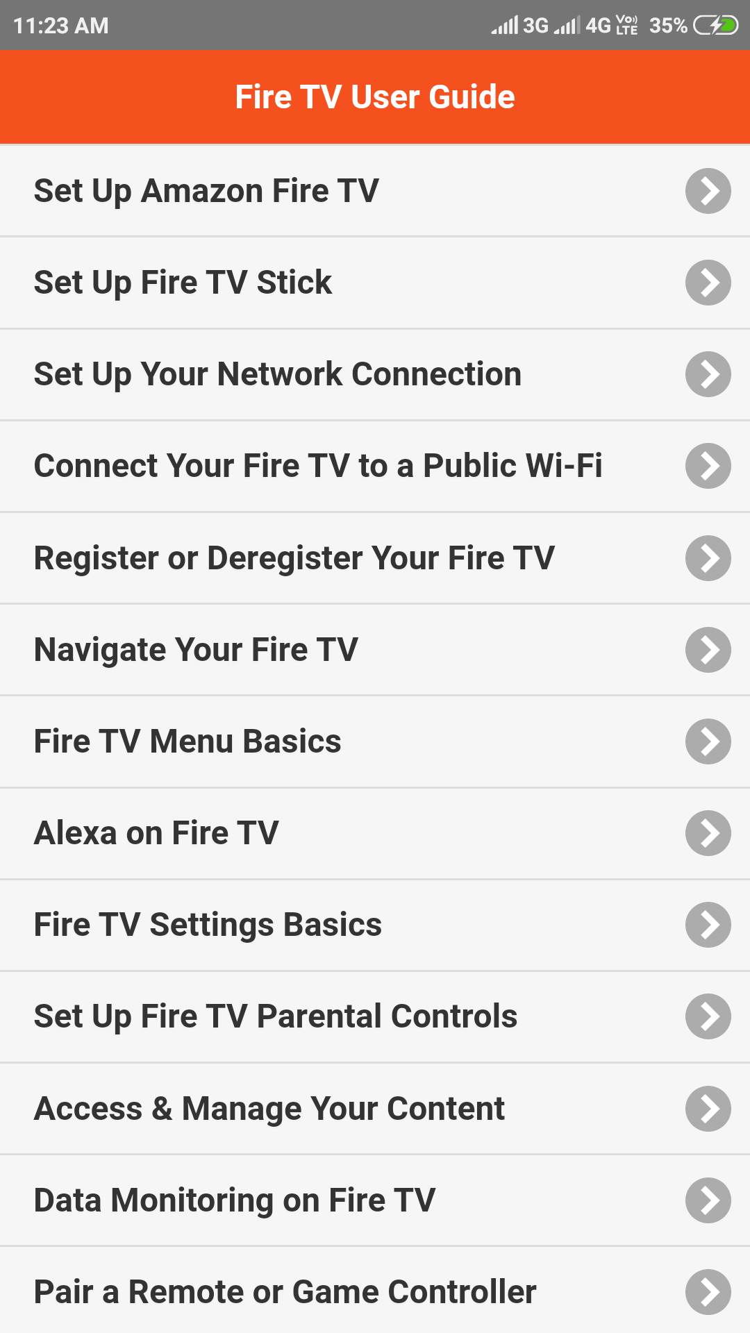User guide for Fire TV - App on Amazon Appstore