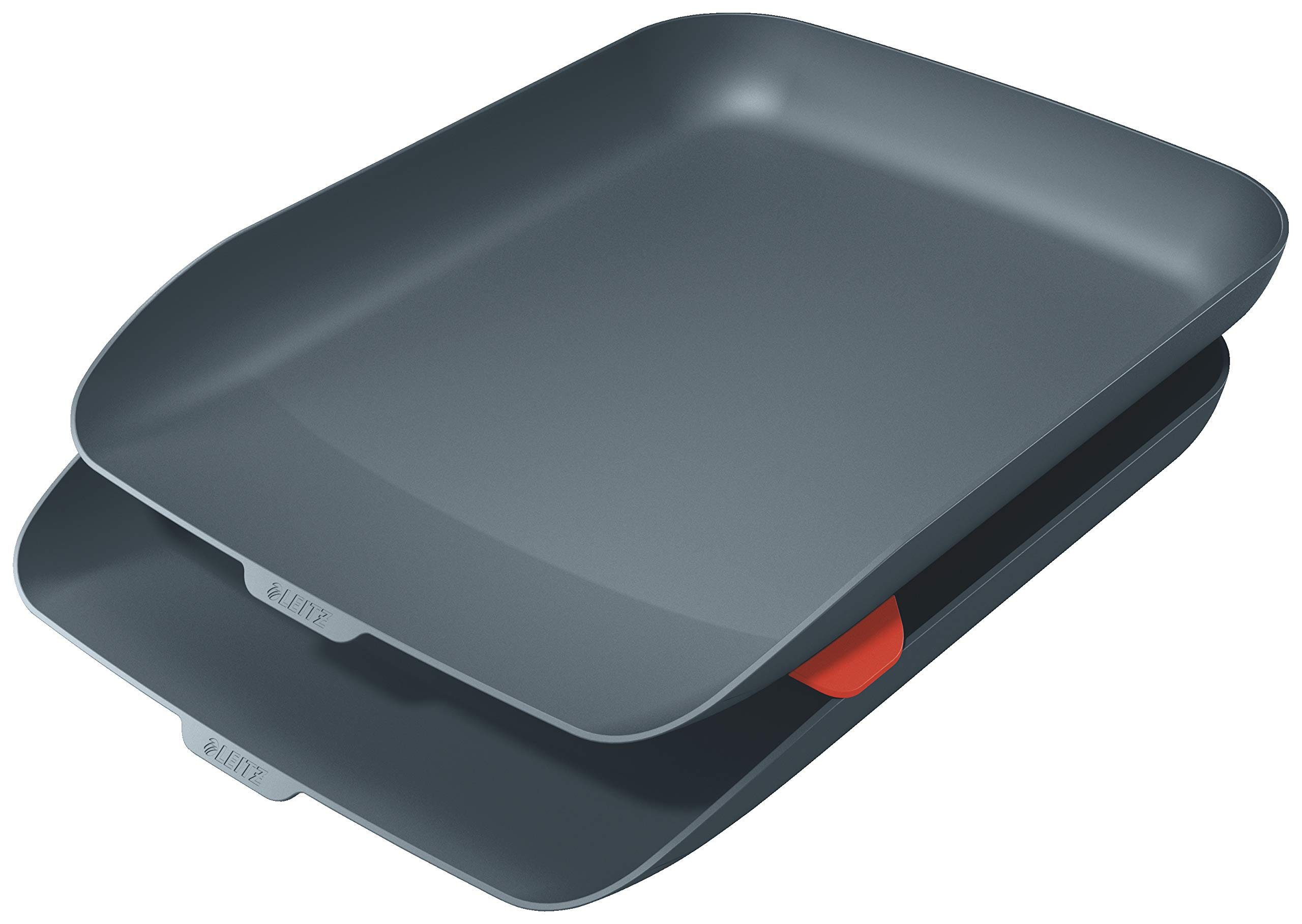 Leitz Cosy Letter Tray, Set of 2 A4, Velvet Grey 53581089