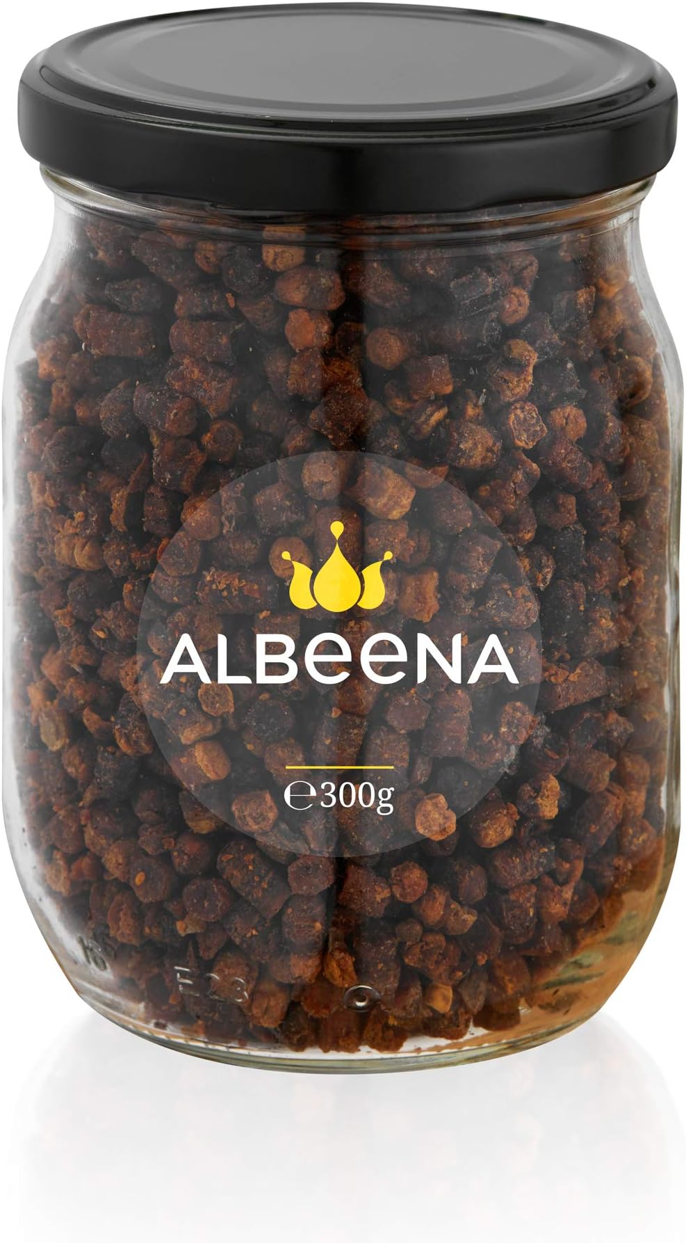 ALBEENA Bee Bread 300g- Fresh Bee Bread- 100% All Natural Bee Bread – Perga Rich in Nutritional Value Bee Bread Supplement- Fermented Bee Bread- Healthy with No Additive Or Preservatives