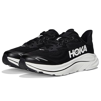 Hoka Kids Clifton 10 (Big Kid) Kids Shoes Black/White