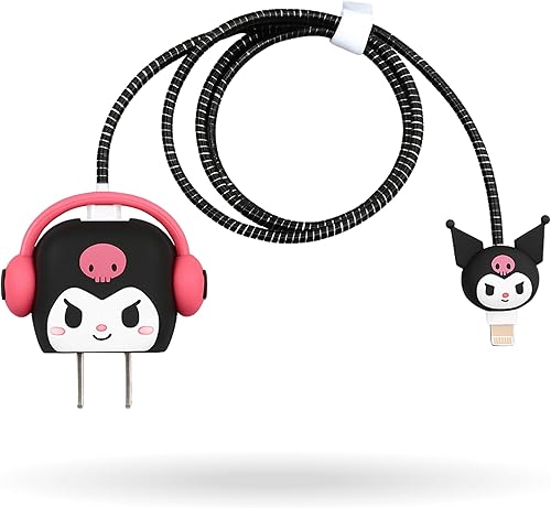 Miniatura 8 de Funda de cargador 3 en 1 de 20 W de dibujos animados compatible con adaptador de iPhone, compacta, duradera, portátil y protectora con protector de